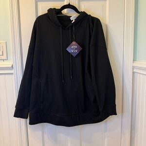 Ava & Viv Black Cozy Sweatshirt
